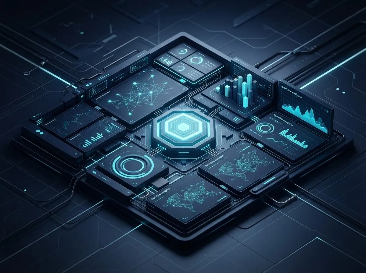 Abstract illustration of engineered software for critical sectors
